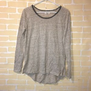 Madewell 100% Linen long sleeve tee size small